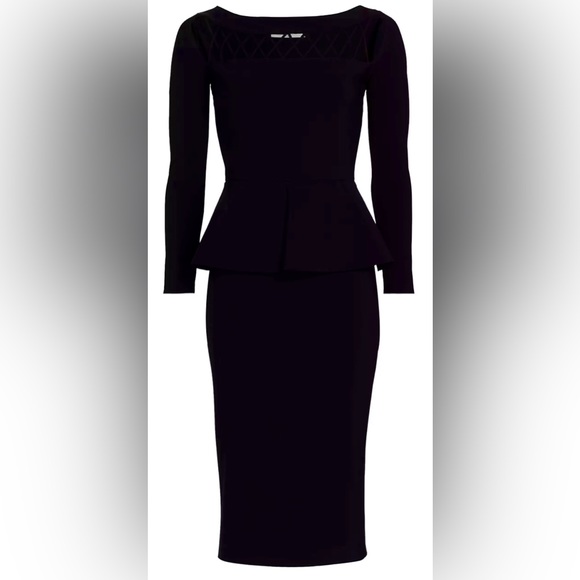 Chiara Boni La Petite Robe 3/4 Sleeves Boatneck 3D Peplum...